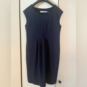 Old Navy Classic Navy Blue Midi Maternity Dress